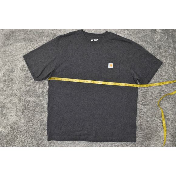 Carhartt Gray T-Shirt Men XL Cotton Short Sleeve Loose Fit Short Sleeve - Picture 6 of 6